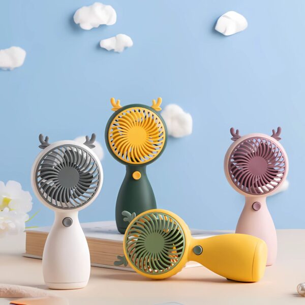 Mini Portable Fan, Usb Rechargeable Handheld Fan